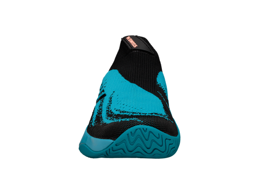 06137-476-M | MENS AERO KNIT | ALGIERS BLUE/BLACK/SOFT NEON ORANGE