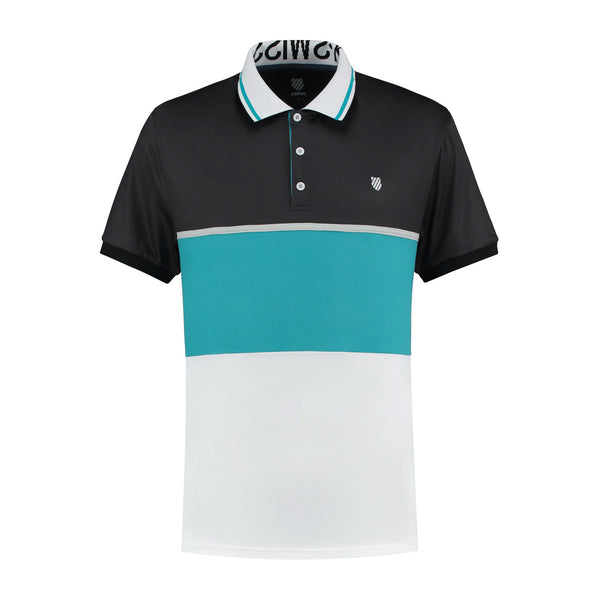 104244-170 | HYPERCOURT EXPRESS POLO 2 | WHITE / ALGIERS BLUE / LIMO BLACK