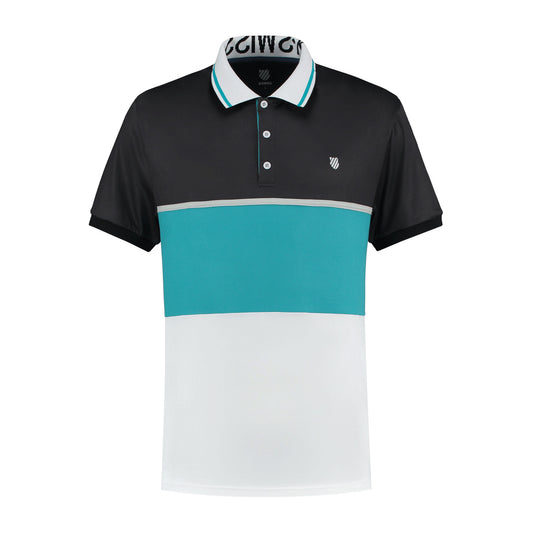 104244-170 | HYPERCOURT EXPRESS POLO 2 | WHITE / ALGIERS BLUE / LIMO BLACK