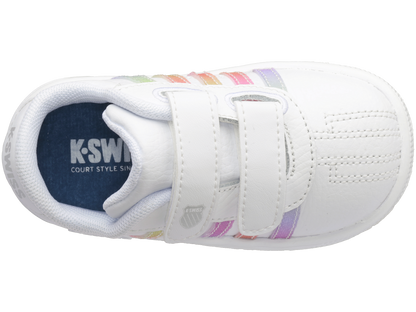 27004-103-M | CLASSIC PRO EL STRAP | WHITE/PASTEL RAINBOW