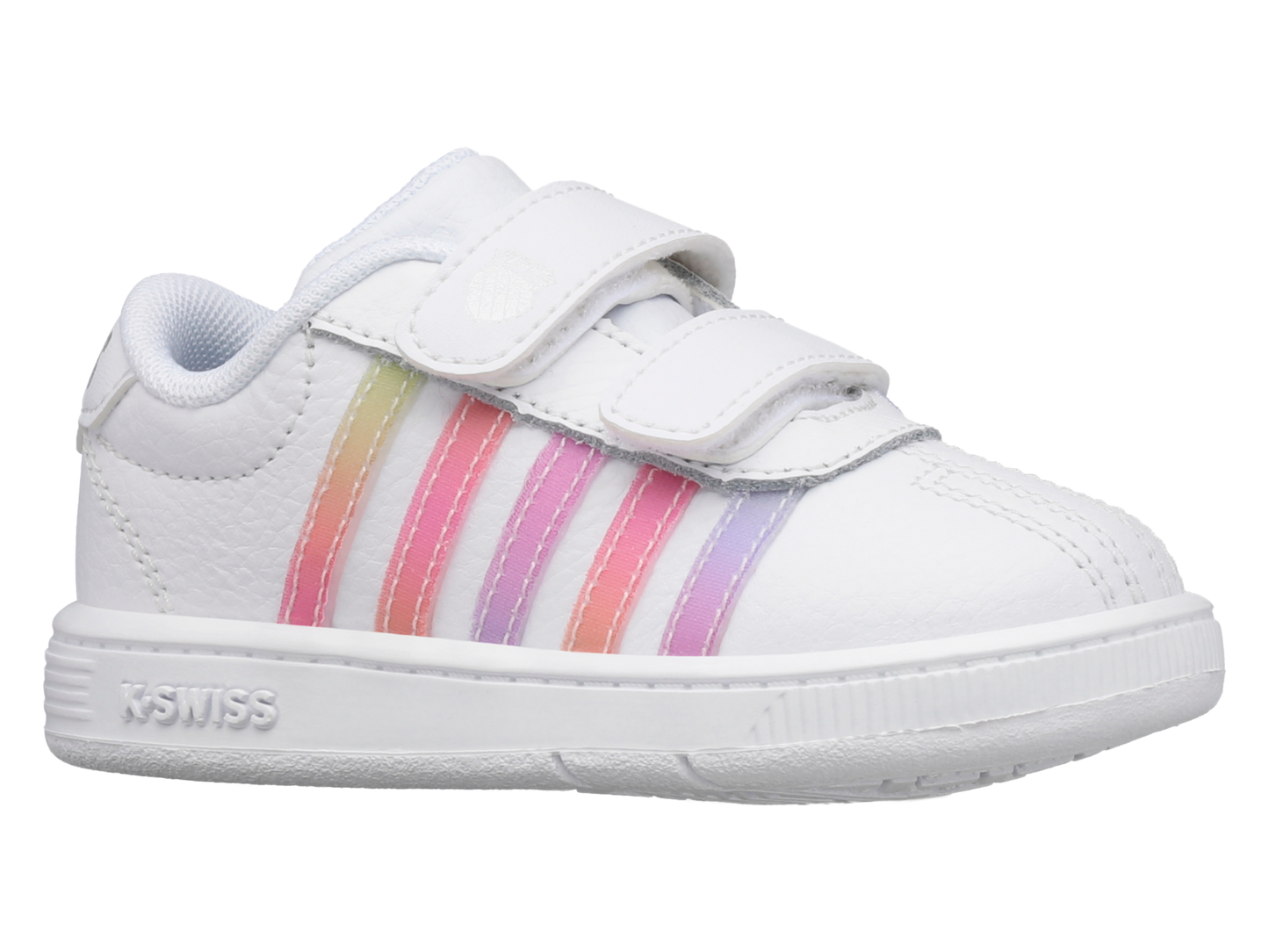 27004-103-M | CLASSIC PRO EL STRAP | WHITE/PASTEL RAINBOW