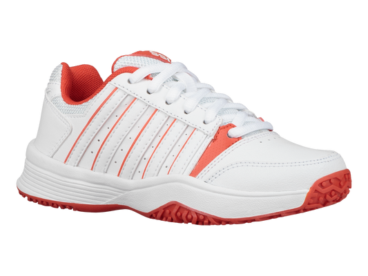 55629-182-M | COURT SMASH OMNI | WHITE/FIESTA
