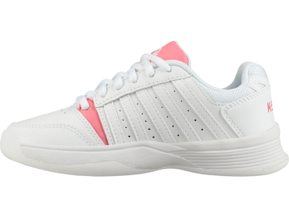 55856-154-M | COURT SMASH CARPET | WHITE/PINK LEMONADE/GULL GRAY