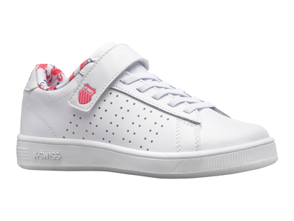 56808-140-M | COURT CASPER VLC | WHITE/FLAMINGO