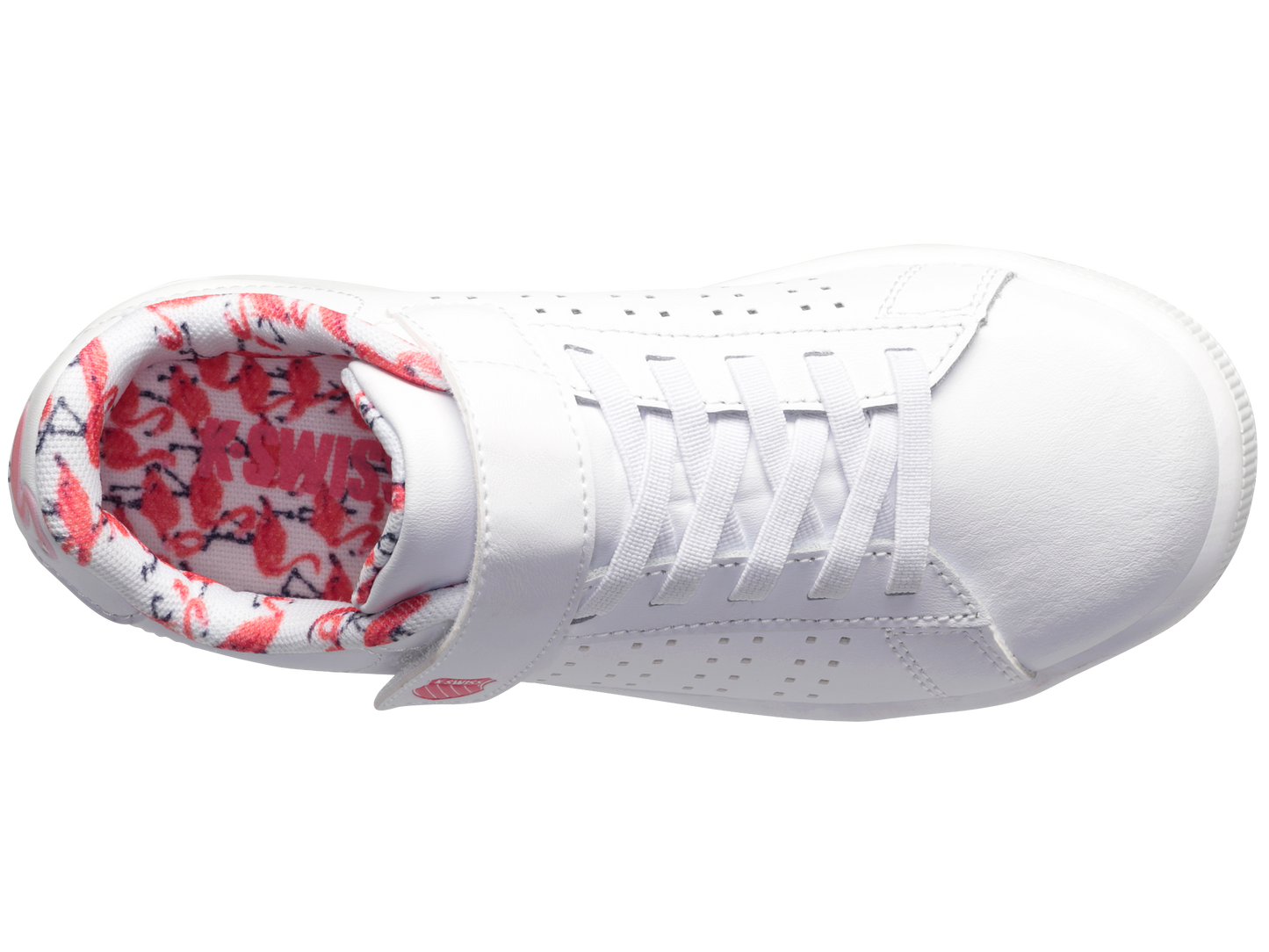 56808-140-M | COURT CASPER VLC | WHITE/FLAMINGO