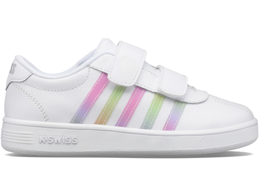 57005-103-M | CLASSIC PRO STRAP | WHITE/PASTEL RAINBOW