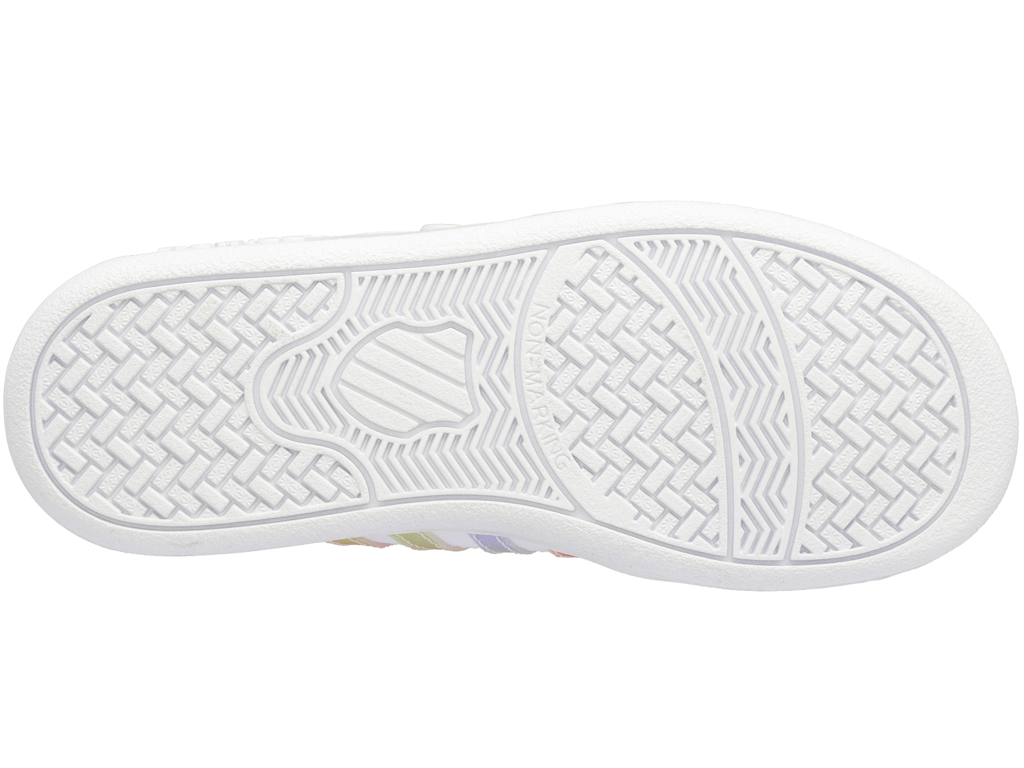 57005-103-M | CLASSIC PRO STRAP | WHITE/PASTEL RAINBOW