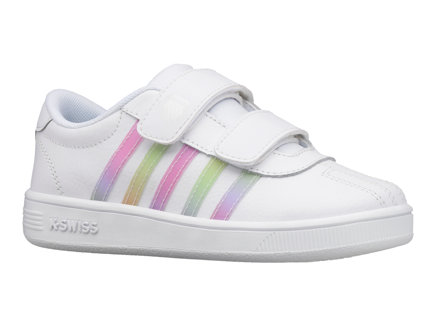 57005-103-M | CLASSIC PRO STRAP | WHITE/PASTEL RAINBOW