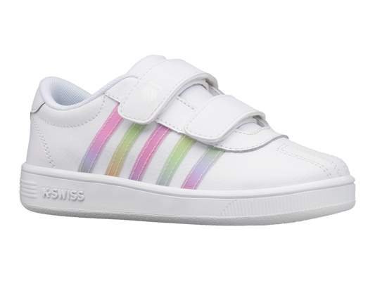 57005-103-M | CLASSIC PRO STRAP | WHITE/PASTEL RAINBOW