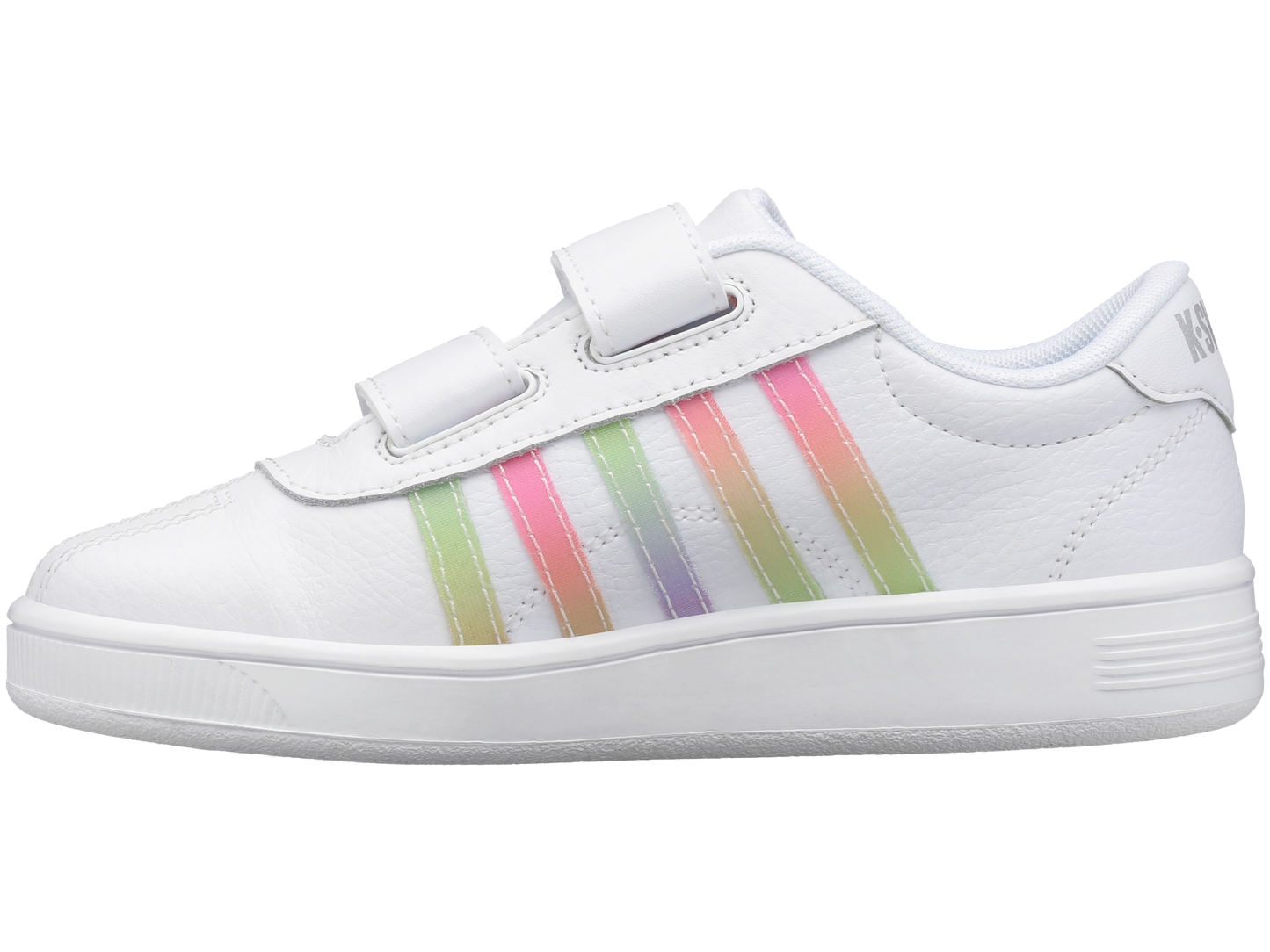 57005-103-M | CLASSIC PRO STRAP | WHITE/PASTEL RAINBOW