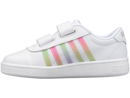 57005-103-M | CLASSIC PRO STRAP | WHITE/PASTEL RAINBOW