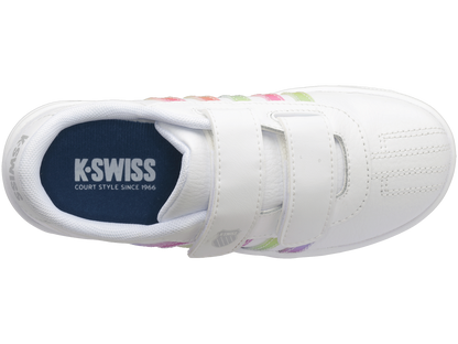 57005-103-M | CLASSIC PRO STRAP | WHITE/PASTEL RAINBOW
