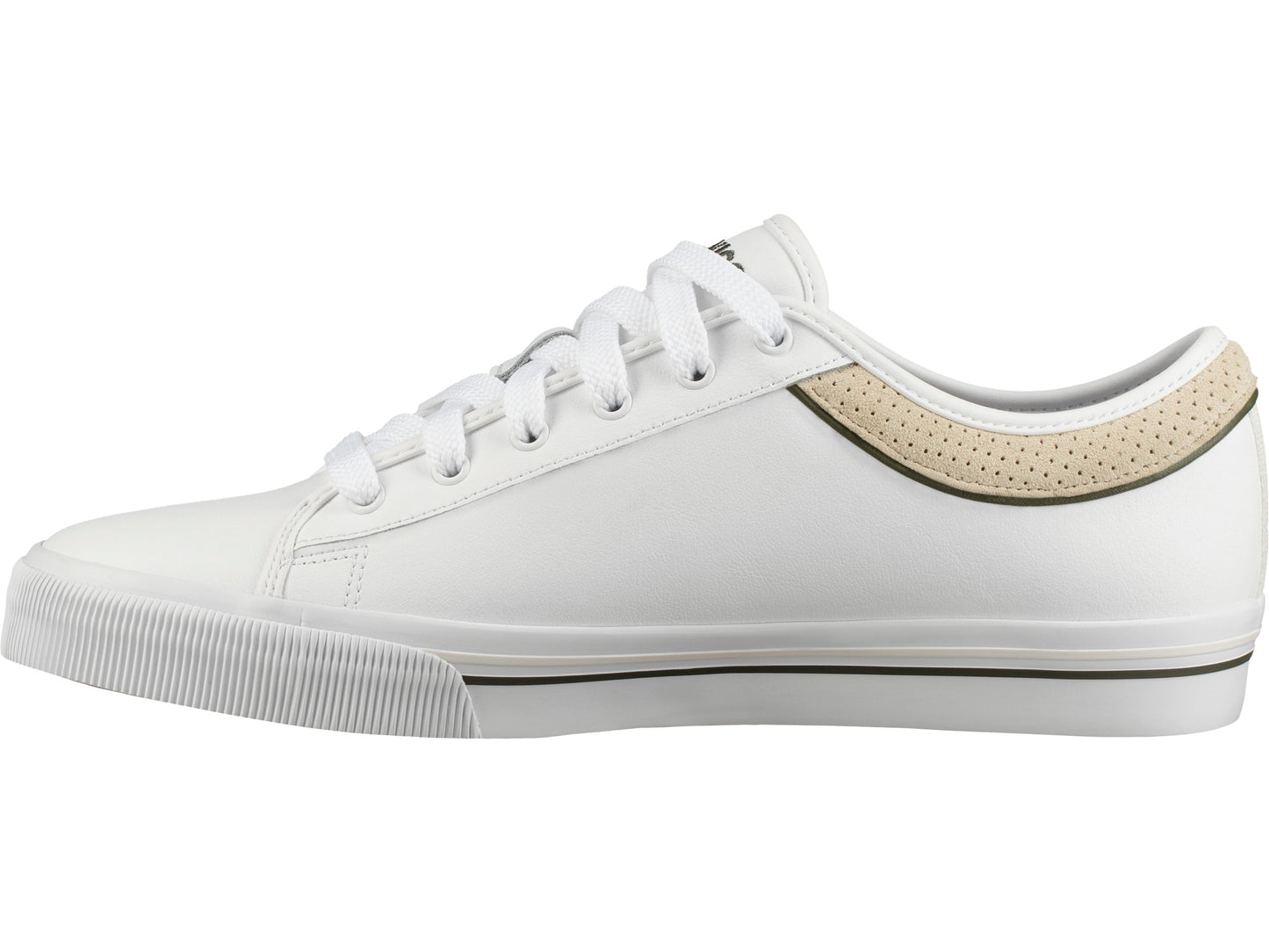 75450-145-M | UNISEX BCV LEATHER | WHITE/RIFLE GREEN/WHISPER WHITE