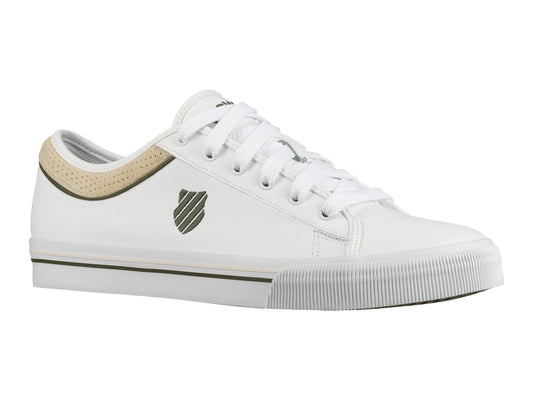 75450-145-M | UNISEX BCV LEATHER | WHITE/RIFLE GREEN/WHISPER WHITE