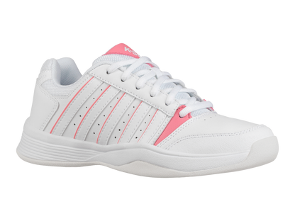 85856-154-M | COURT SMASH CARPET | WHITE/PINK LEMONADE/GULL GRAY