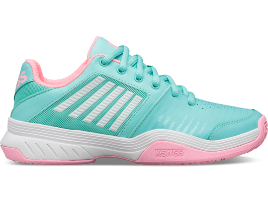 86609-437-M | COURT EXPRESS OMNI | ARUBA BLUE/SOFT NEON PINK/WHITE