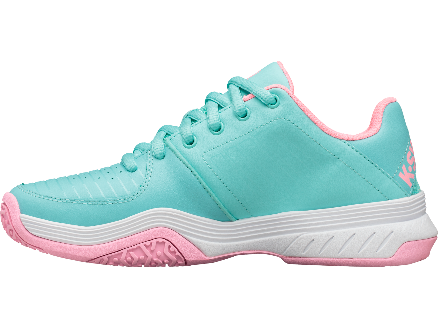 86609-437-M | COURT EXPRESS OMNI | ARUBA BLUE/SOFT NEON PINK/WHITE