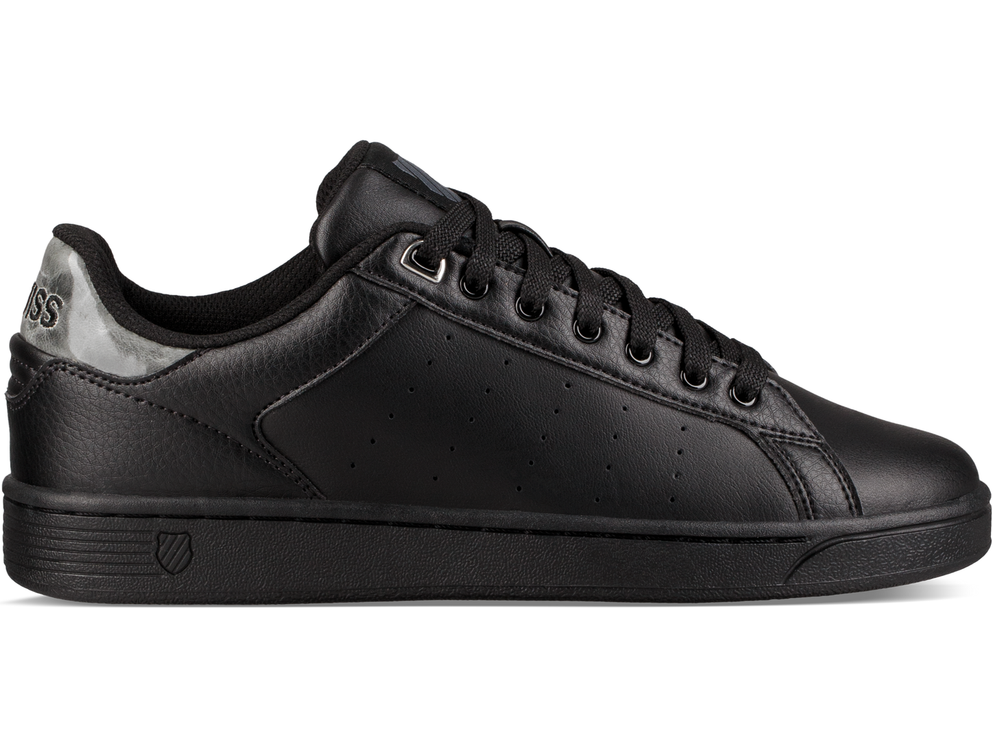 95353-006-M | WOMENS CLEAN COURT CMF | BLACK/CHARCOAL