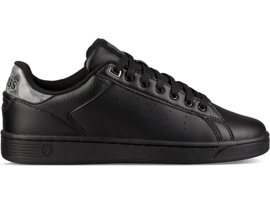 95353-006-M | WOMENS CLEAN COURT CMF | BLACK/CHARCOAL