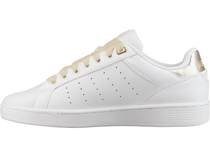 95353-198-M | WOMENS CLEAN COURT CMF | WHITE/OYSTER WHITE