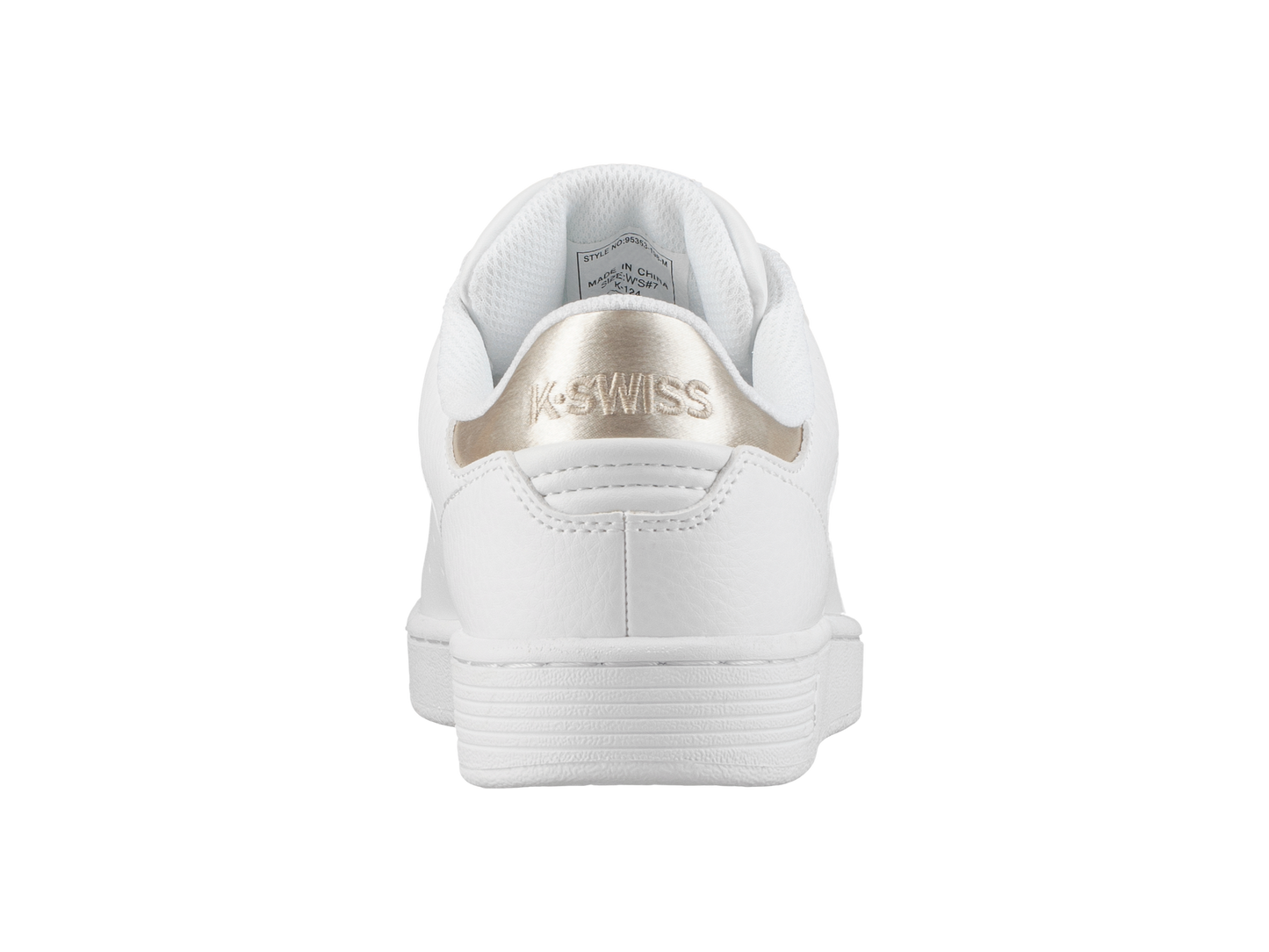 95353-198-M | WOMENS CLEAN COURT CMF | WHITE/OYSTER WHITE