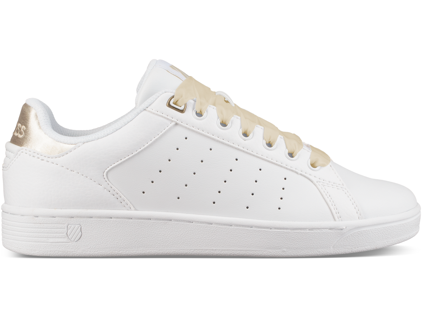 95353-198-M | WOMENS CLEAN COURT CMF | WHITE/OYSTER WHITE