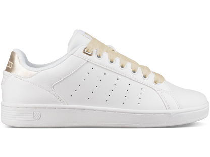 95353-198-M | WOMENS CLEAN COURT CMF | WHITE/OYSTER WHITE