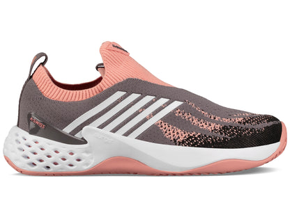 96137-095-M | WOMENS AERO KNIT | PLUM KITTEN/CORAL ALMOND/WHITE