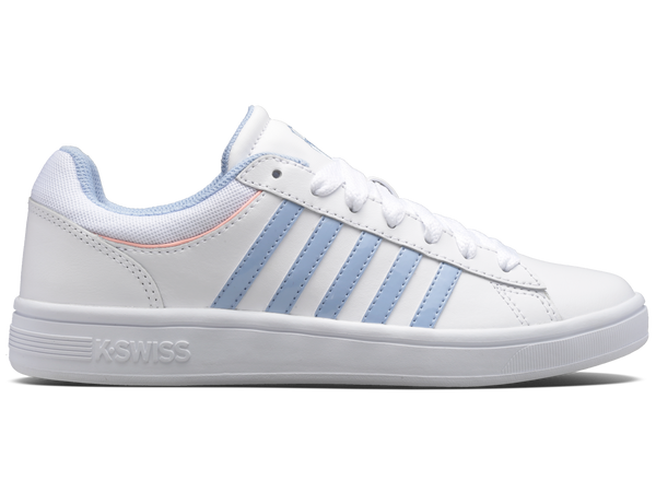 96154-161-M | COURT WINSTON | WHITE/CHAMBRAY BLUE/SAND CORAL