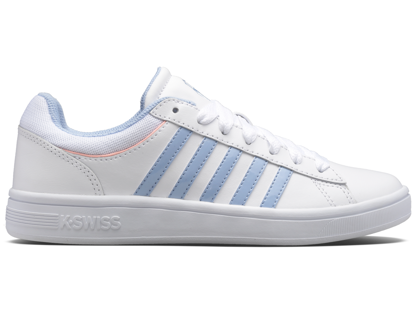 96154-161-M | COURT WINSTON | WHITE/CHAMBRAY BLUE/SAND CORAL