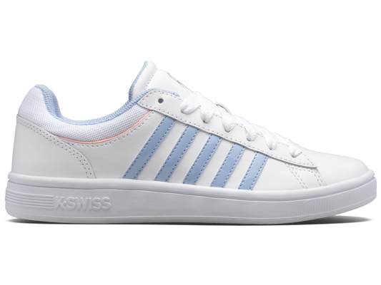 96154-161-M | COURT WINSTON | WHITE/CHAMBRAY BLUE/SAND CORAL