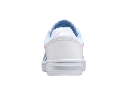 96154-161-M | COURT WINSTON | WHITE/CHAMBRAY BLUE/SAND CORAL
