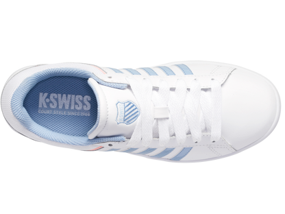 96154-161-M | COURT WINSTON | WHITE/CHAMBRAY BLUE/SAND CORAL