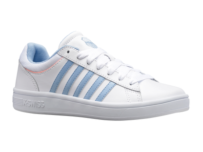 96154-161-M | COURT WINSTON | WHITE/CHAMBRAY BLUE/SAND CORAL
