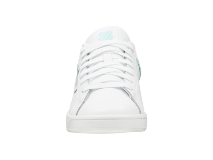 96347-124-M | WOMENS CLEAN COURT II CMF | WHITE/ARUBA BLUE/VAPOR BLUE