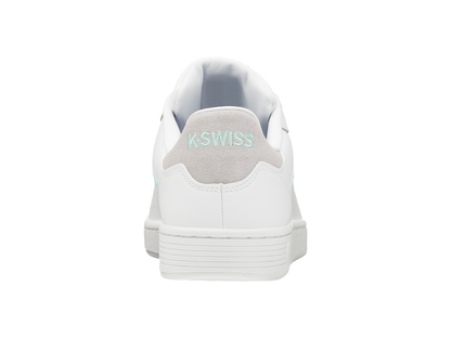96347-124-M | WOMENS CLEAN COURT II CMF | WHITE/ARUBA BLUE/VAPOR BLUE
