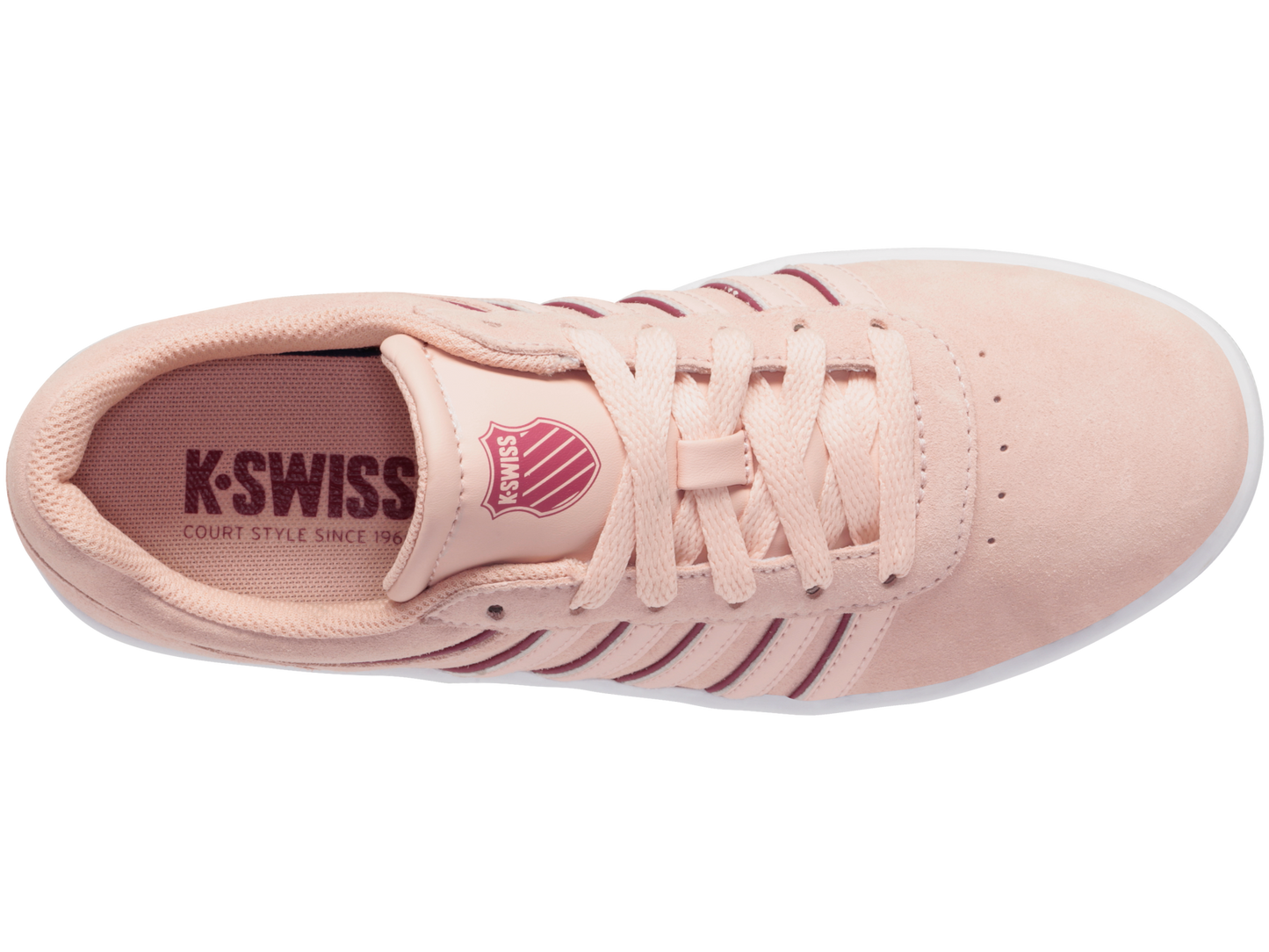 96595-668-M | COURT CHESWICK SP SDE | PEACHY KEEN/BURGUNDY/WHITE