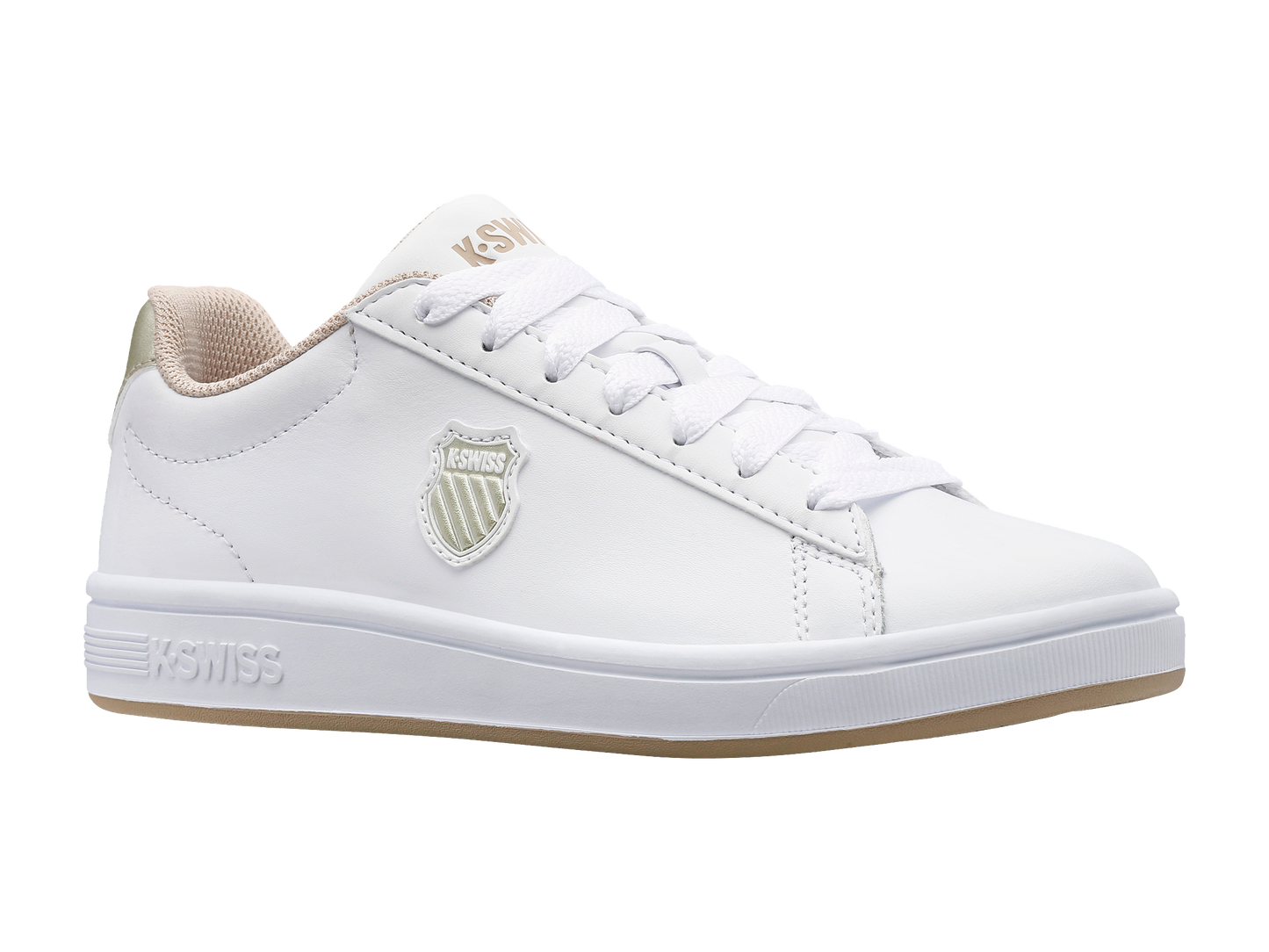 96599-997-M | COURT SHIELD | WHITE/CHAMPAGNE