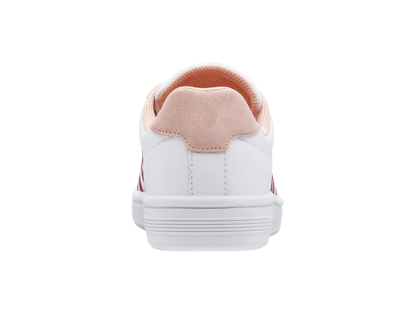97011-116-M | COURT TIEBREAK | WHITE/BURGUNDY/PEACHY KEEN