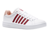 97011-116-M | COURT TIEBREAK | WHITE/BURGUNDY/PEACHY KEEN
