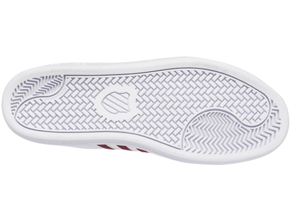 97011-116-M | COURT TIEBREAK | WHITE/BURGUNDY/PEACHY KEEN