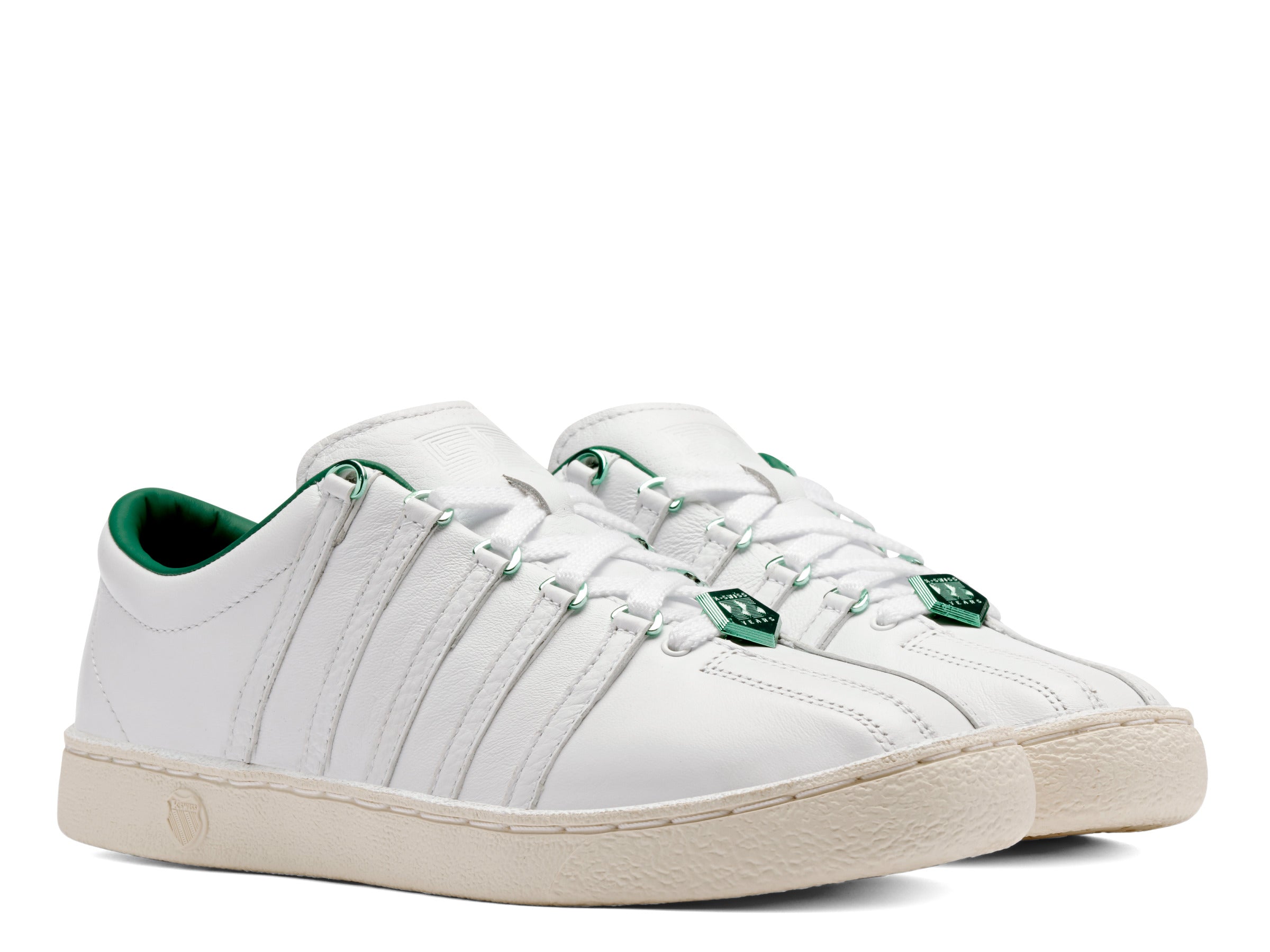 Green and deals white k swiss